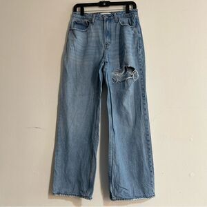 Abercrombie & Fitch The Loose High Rise Jeans Curve Love Light Wash Size 29 8